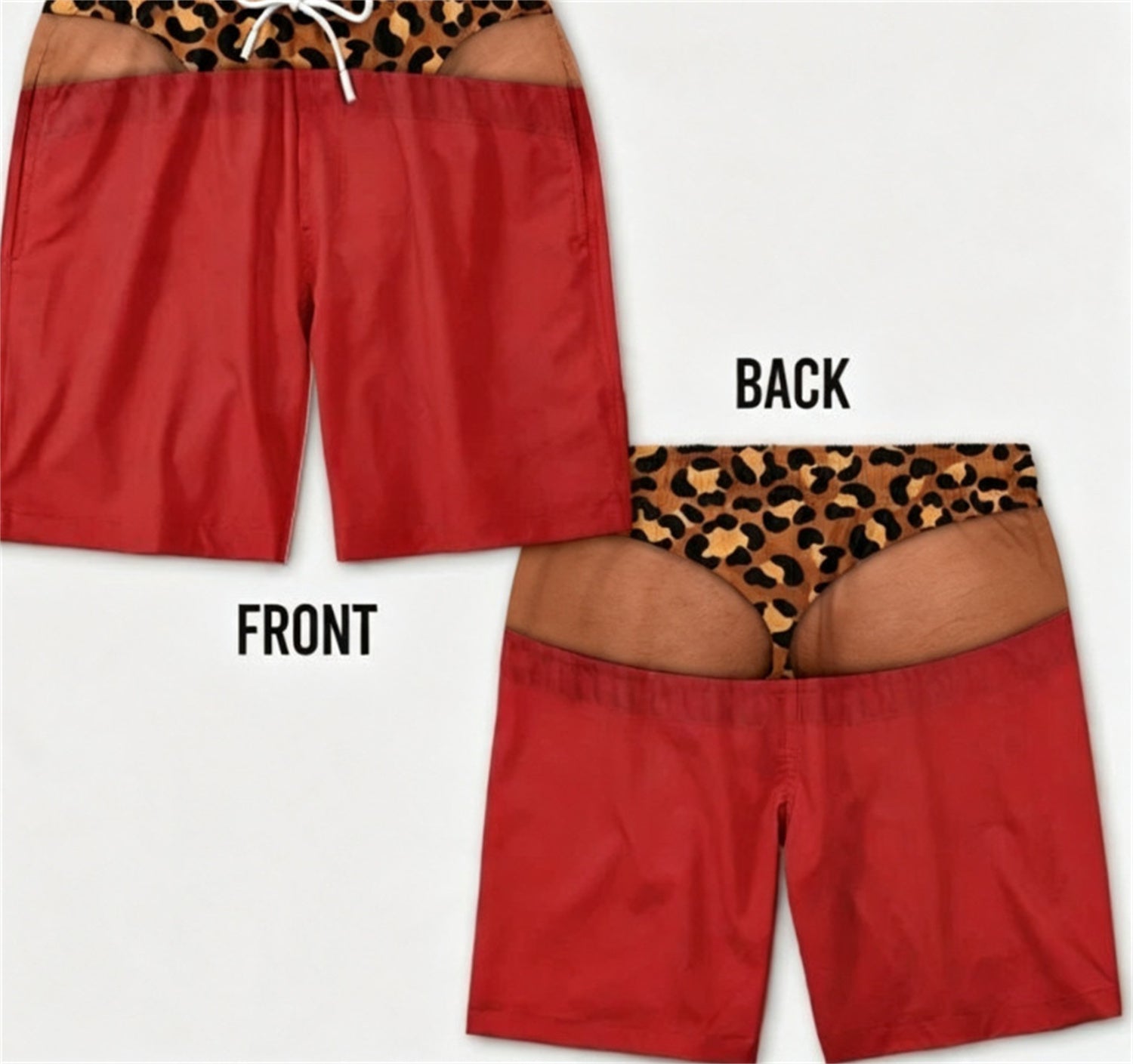 Short casual respirant imprimé homme
