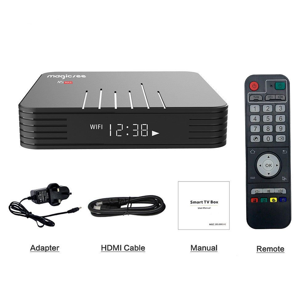 N5 MAX+ STB S905X3 Lecteur réseau Android