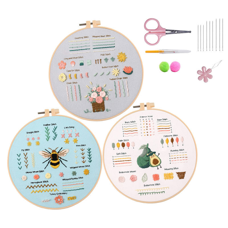 Broderie Kit d'emballage de matériel débutant