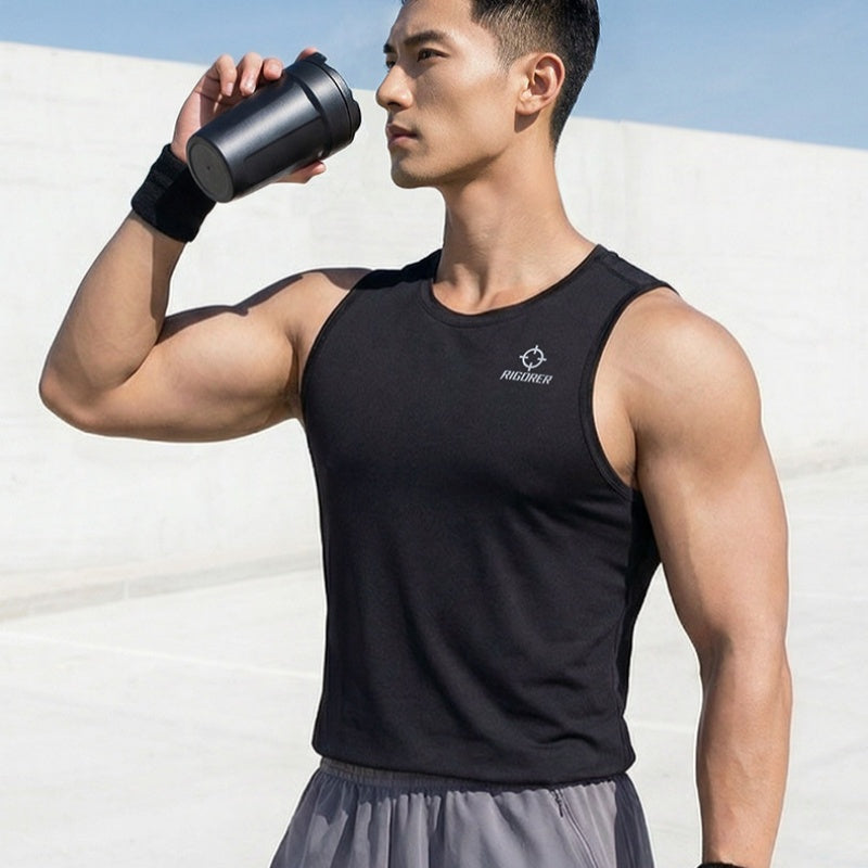 Entraînement Breathable Quick-drying Running Fitness et Casual Sleeveless Top