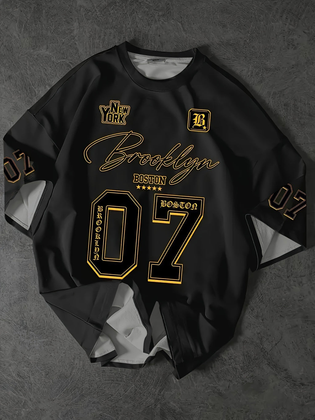 Trendy Crew Neck Set Hommes 3D Digital Print T-shirt sport manches courtes