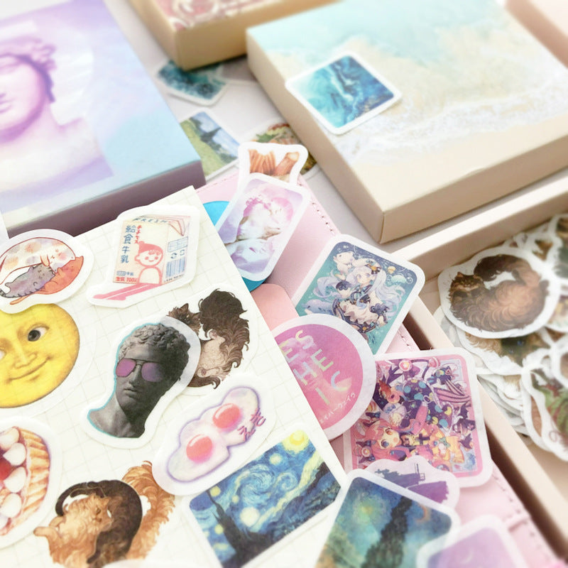 Stickers Papier Washi Set 200 Pc Papeterie