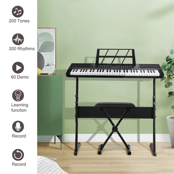 Ne pas vendre sur Amazon GEP-110 61 Keyboard avec support pour piano