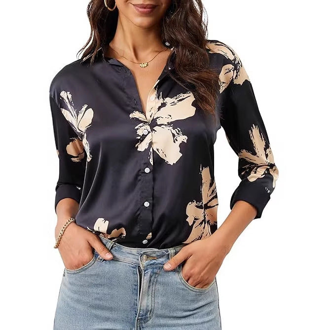 Chemise Top Col V imprimé en 3D