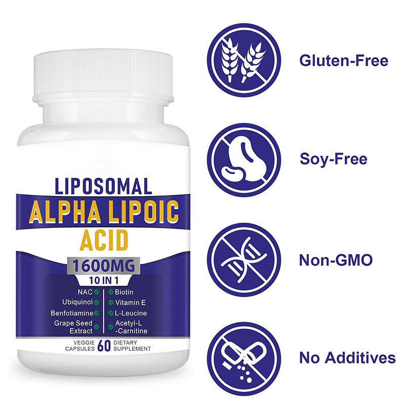 Supplément santé à l'acide alpha-lipoïque liposomique
