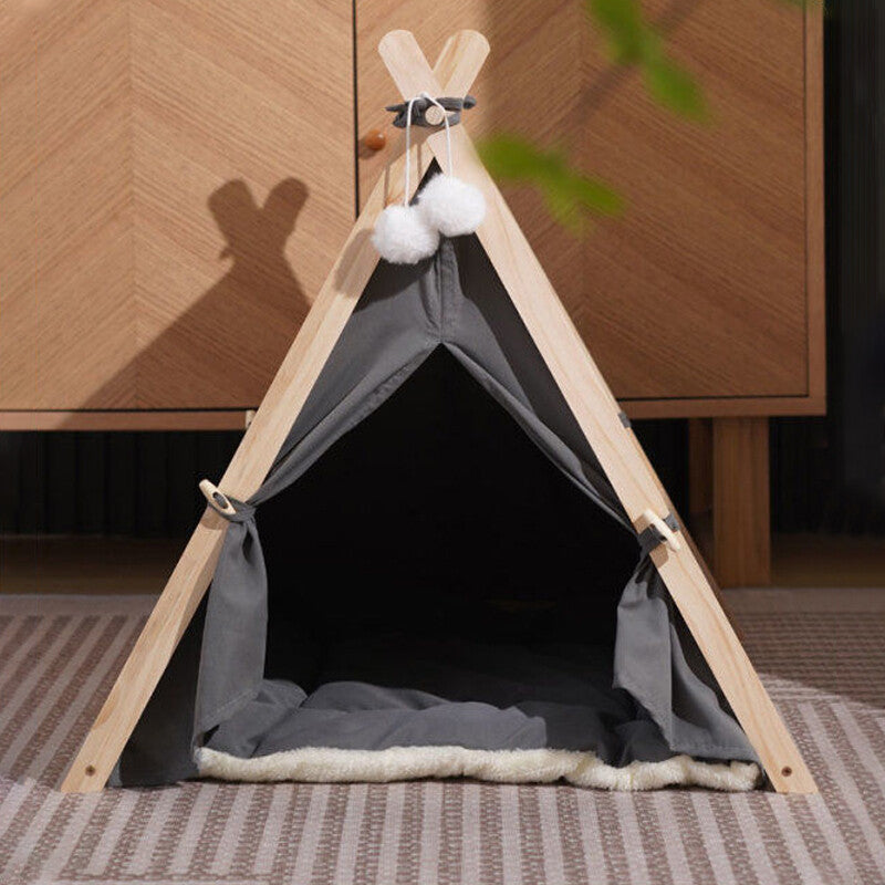 Grand chat lit de teepee Dog&Puppy&Cat&Kitten Igloo Jouer Tent Tipi House Cushion Mat