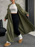 Manteau à manches longues à manches doubles avec ceinture