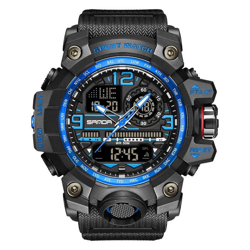 Tendance Multi-fonctionnel Sports Lumineux montre étudiante en plein air