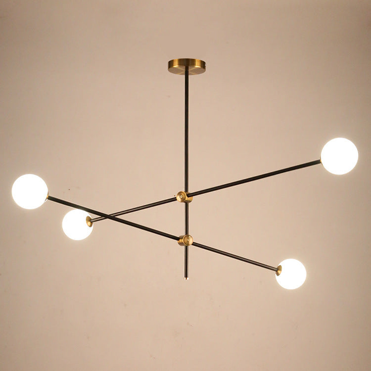 Rétro LED style européen Lustre élégant et minimaliste