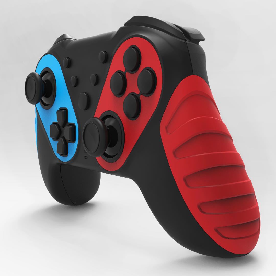 Maquette Bluetooth sans fil rouge et bleu
