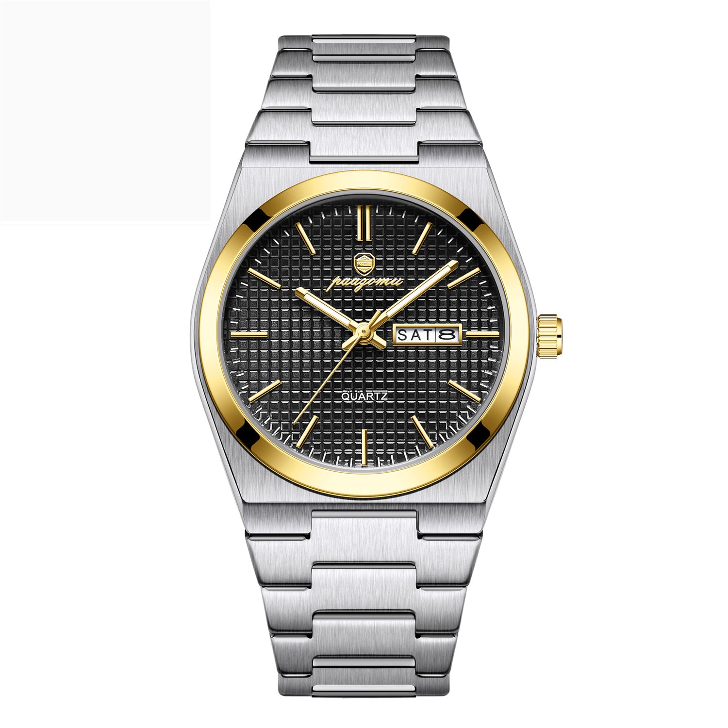 Montre de calendrier étanche à quartz lumineux