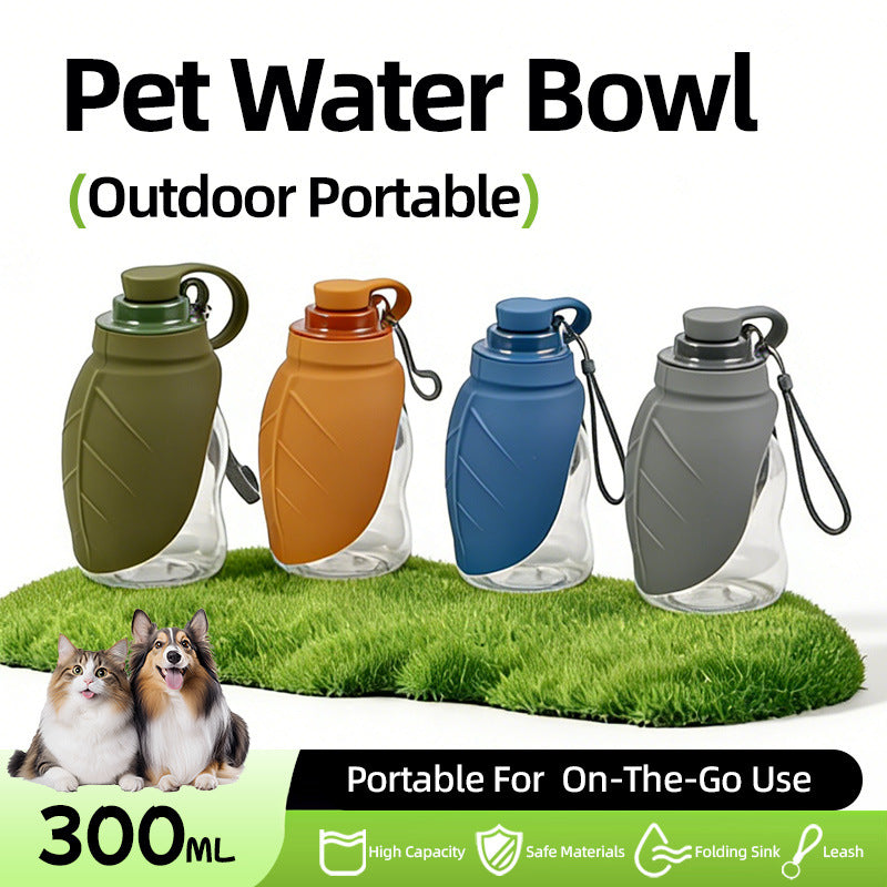 Portable Foldable Silicone Pet Water Bottle