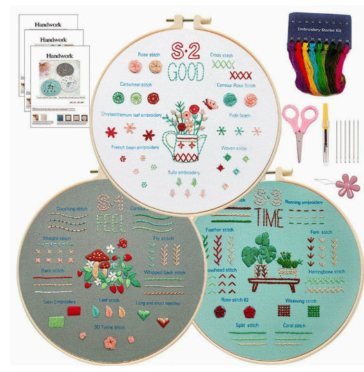Broderie Kit d'emballage de matériel débutant