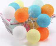 LED Cotton Ball String Lights