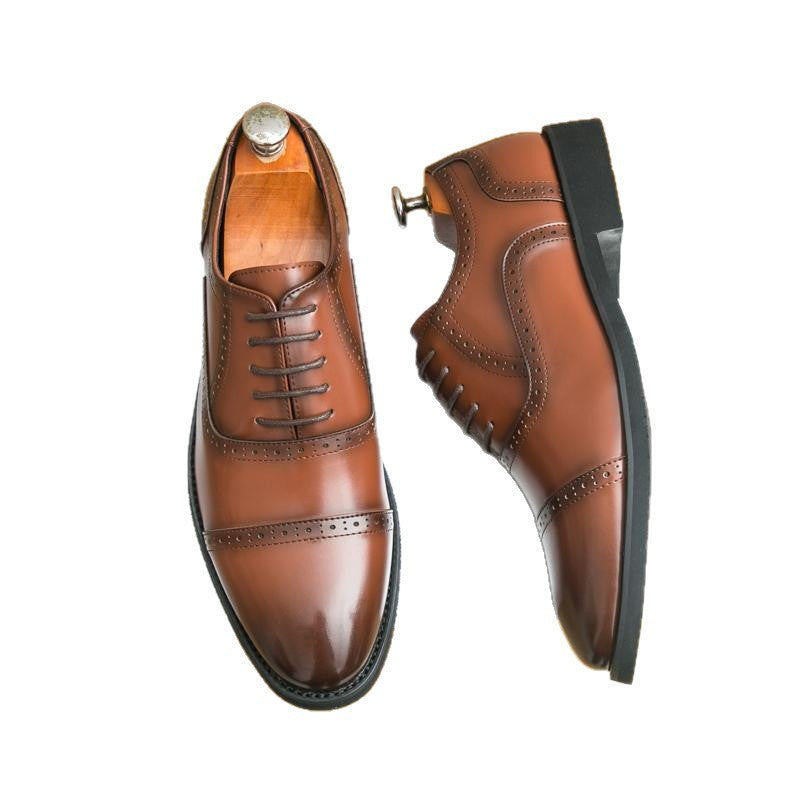 Chaussures en cuir pointed-toe pour hommes