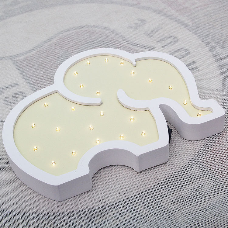 Bébé éléphant LED lumière de nuit