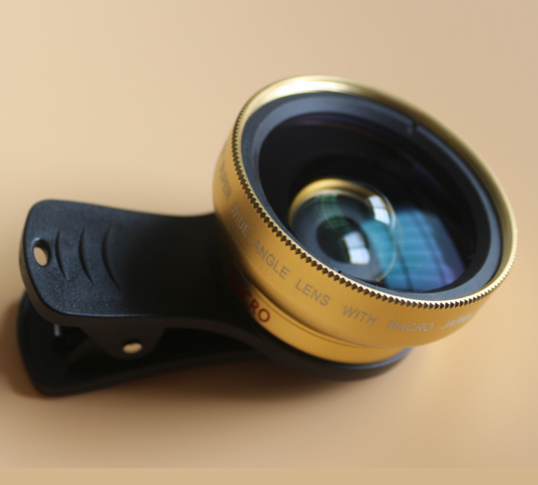 Téléphone Lens kit 0.45x Super Wide Angle & 12.5x Super Macro Lens HD Camera Lentes