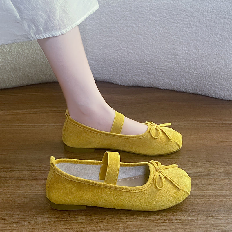 Femmes Vintage Split Toe Flats Matching Daily
