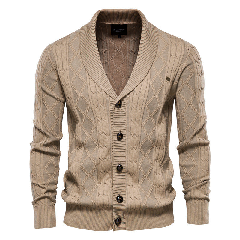 Chandail à manches longues pour homme Cardigan V-Neck