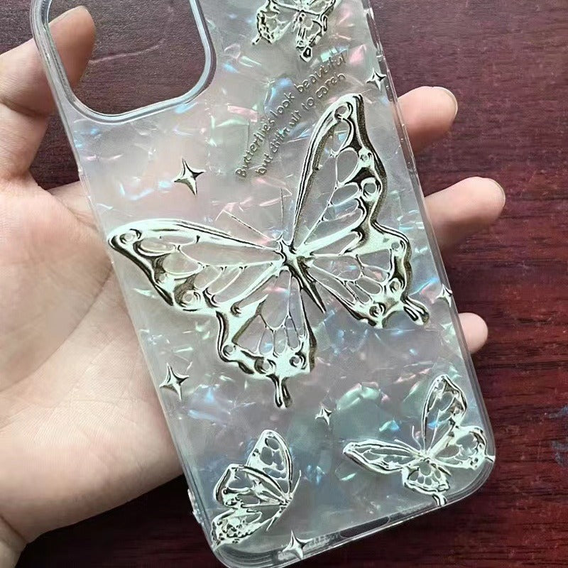 Fashion Personality Butterfly Affaire de téléphone anglais