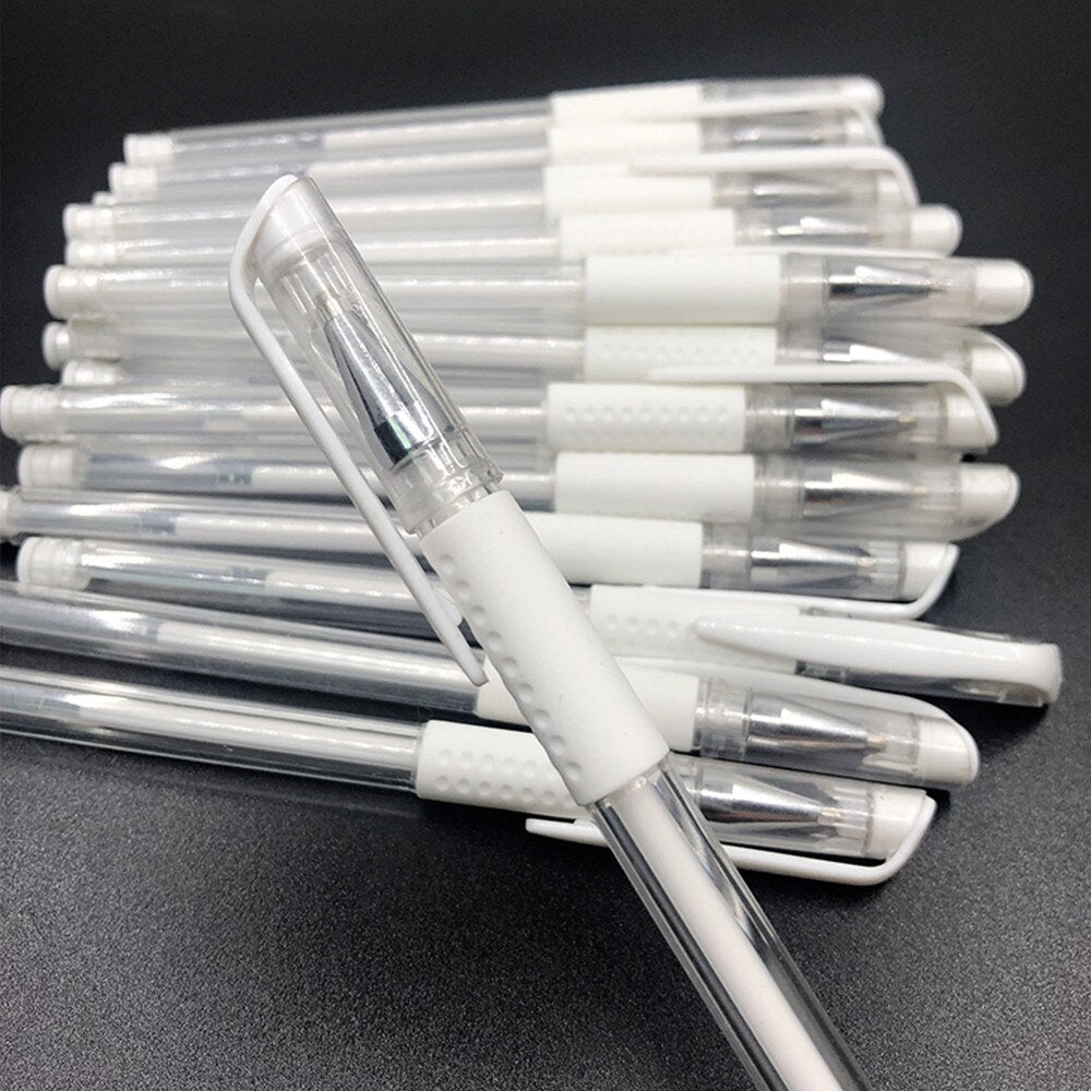 Stylo dur calligraphie blanc neutre stylo
