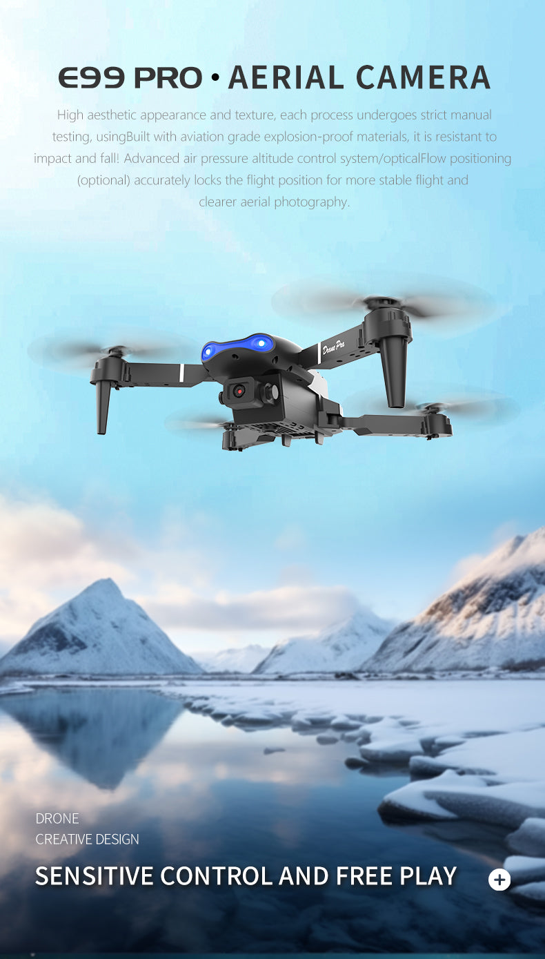 E99Pro - Caméra double - Double Batterie-noir