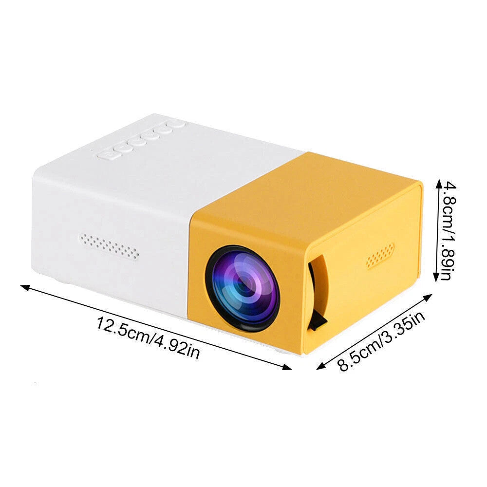 Projecteur portable 1080P LED Mini Accueil Cinéma Film Projecteur Multimédia