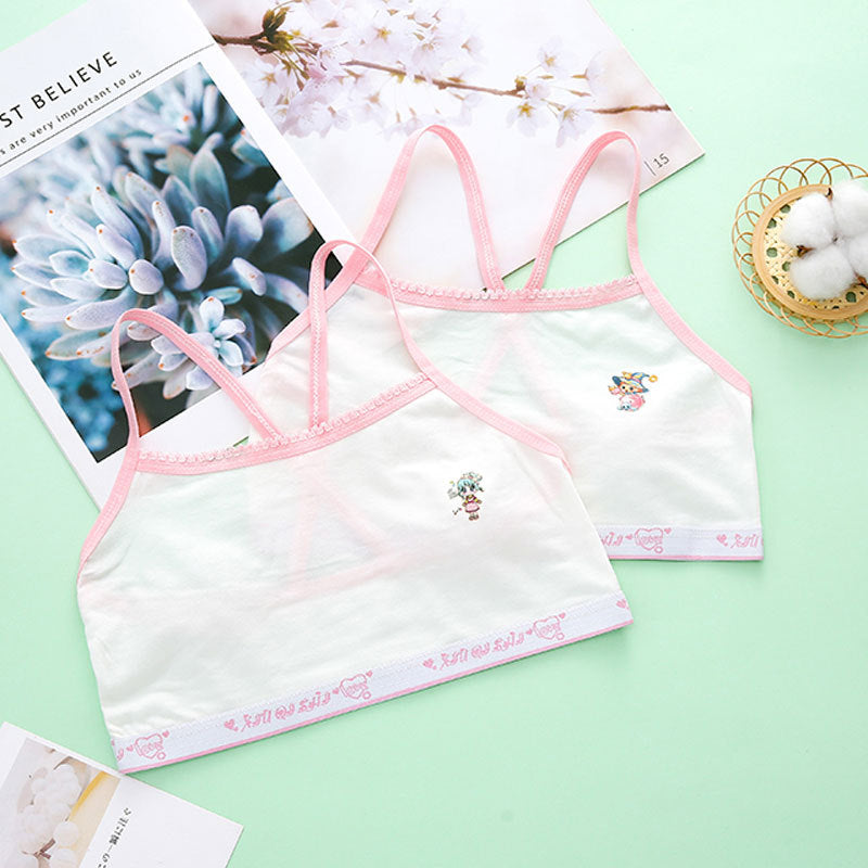 Élèves de l'école primaire Période de développement Filles Bra Sports Sous-vêtements pour enfants