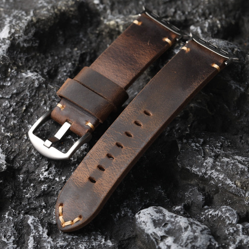 Bracelet en cuir de vache fait main