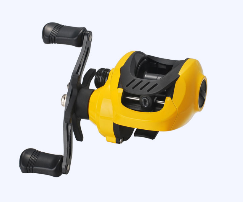 Petite roue de chute d'eau jaune Luya roue bobine de pêche Lei Qiang Hit noir Micro-objet Mod