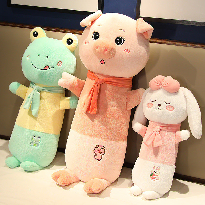 Pig mignon en peluche longue Oreiller Bunny Doll