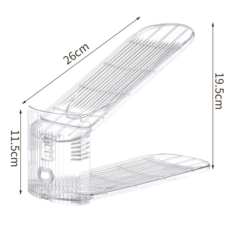Organisateur de haut talon transparent en plastique ménager