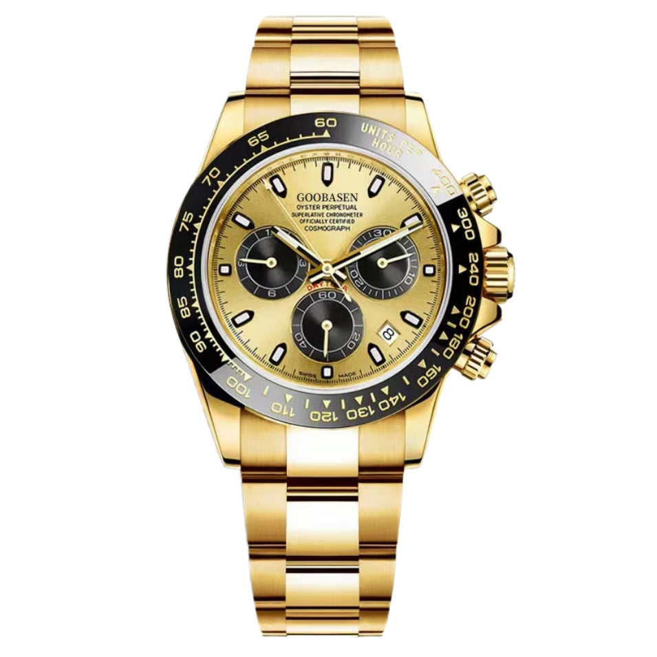 Montre homme mécanique avec montre Quartz Calenda