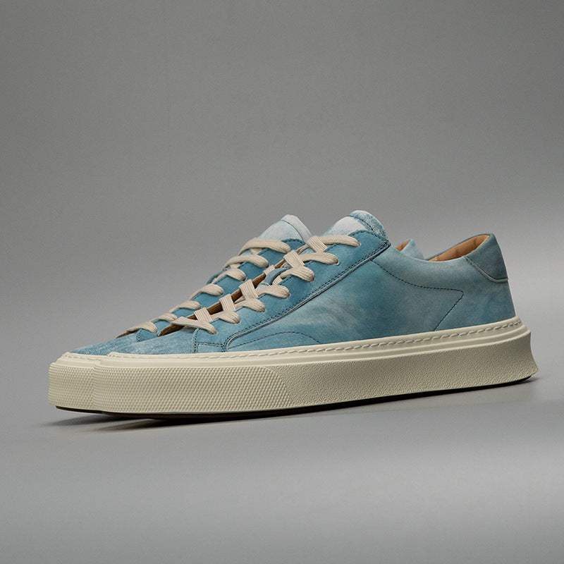 Hommes Cuir véritable décontraction Lavé Casual Slip-on Chaussures
