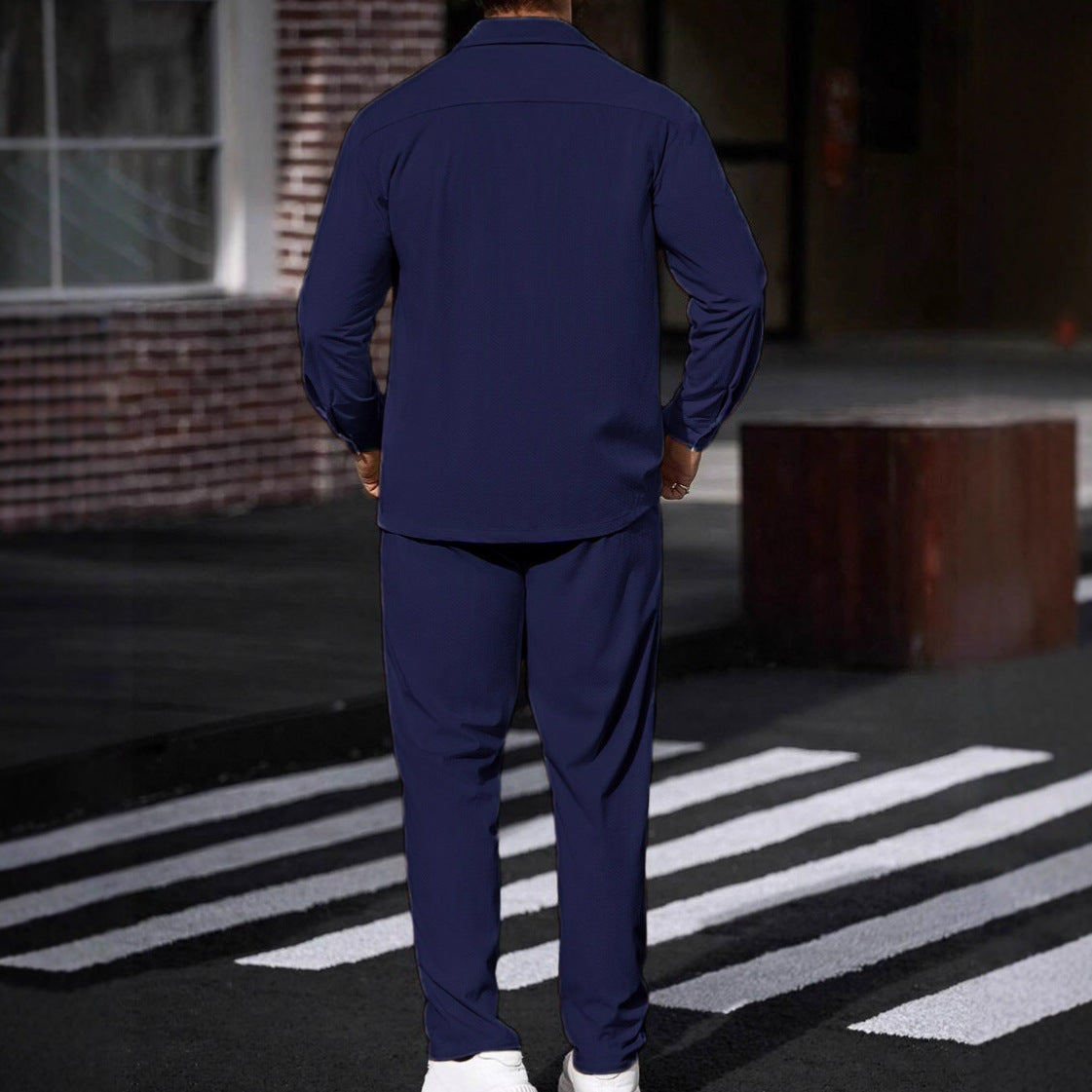 Veste de sport casual pour hommes et pantalons à jambe droite