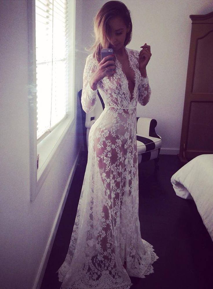 Robe enceinte Pyjamas Dentelle Robe de maternité Femmes