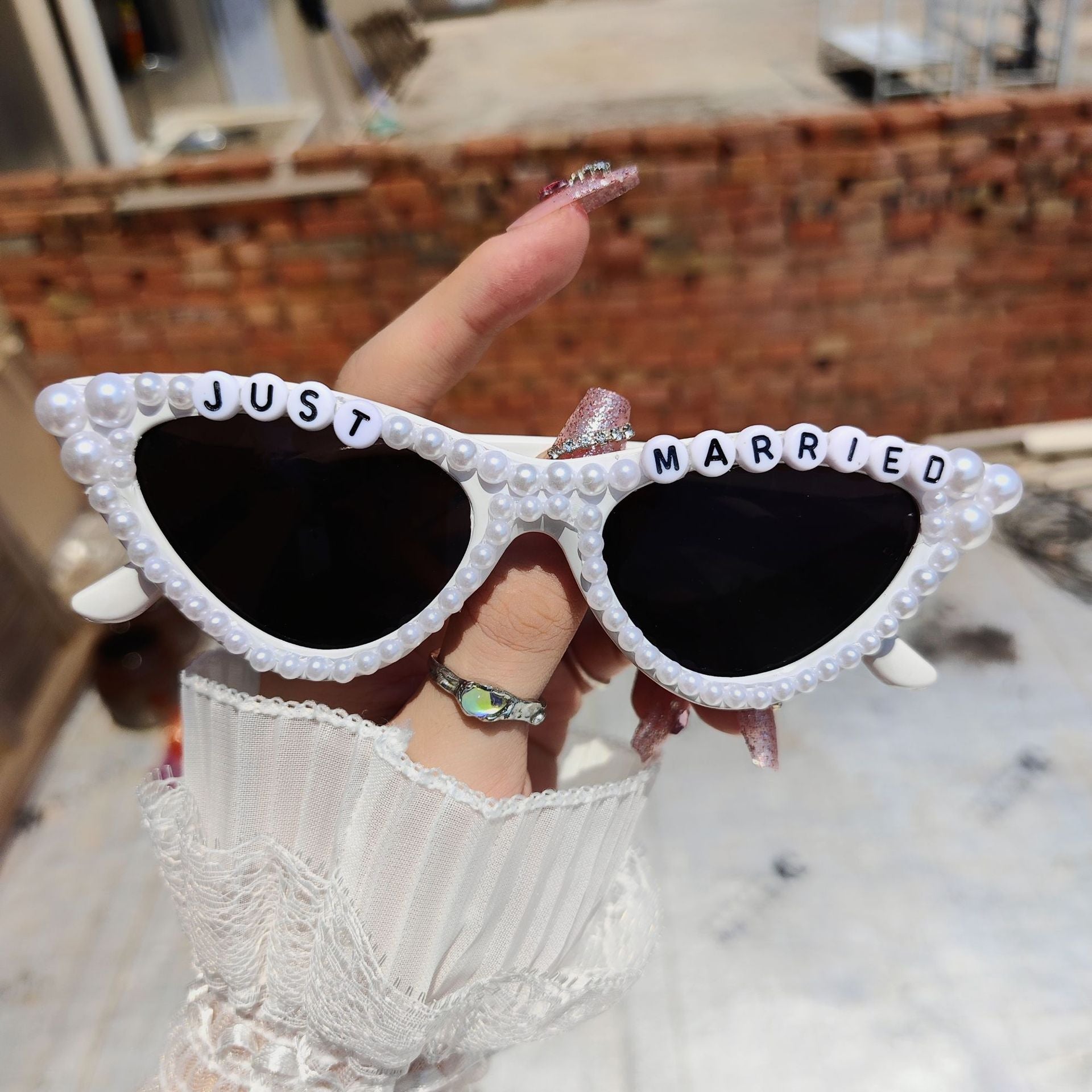 Meilleures ventes Lunettes de soleil de marque Pearl-and-diamond