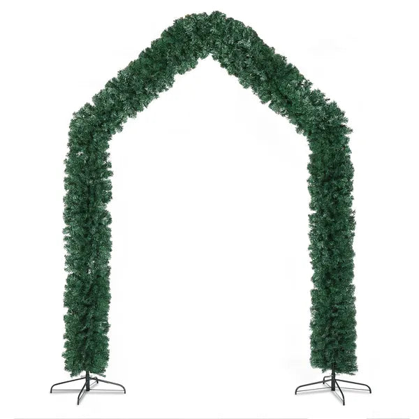 240X40X260cm 1650 Branches PVC Christmas Arch Party Arch Decoration Green