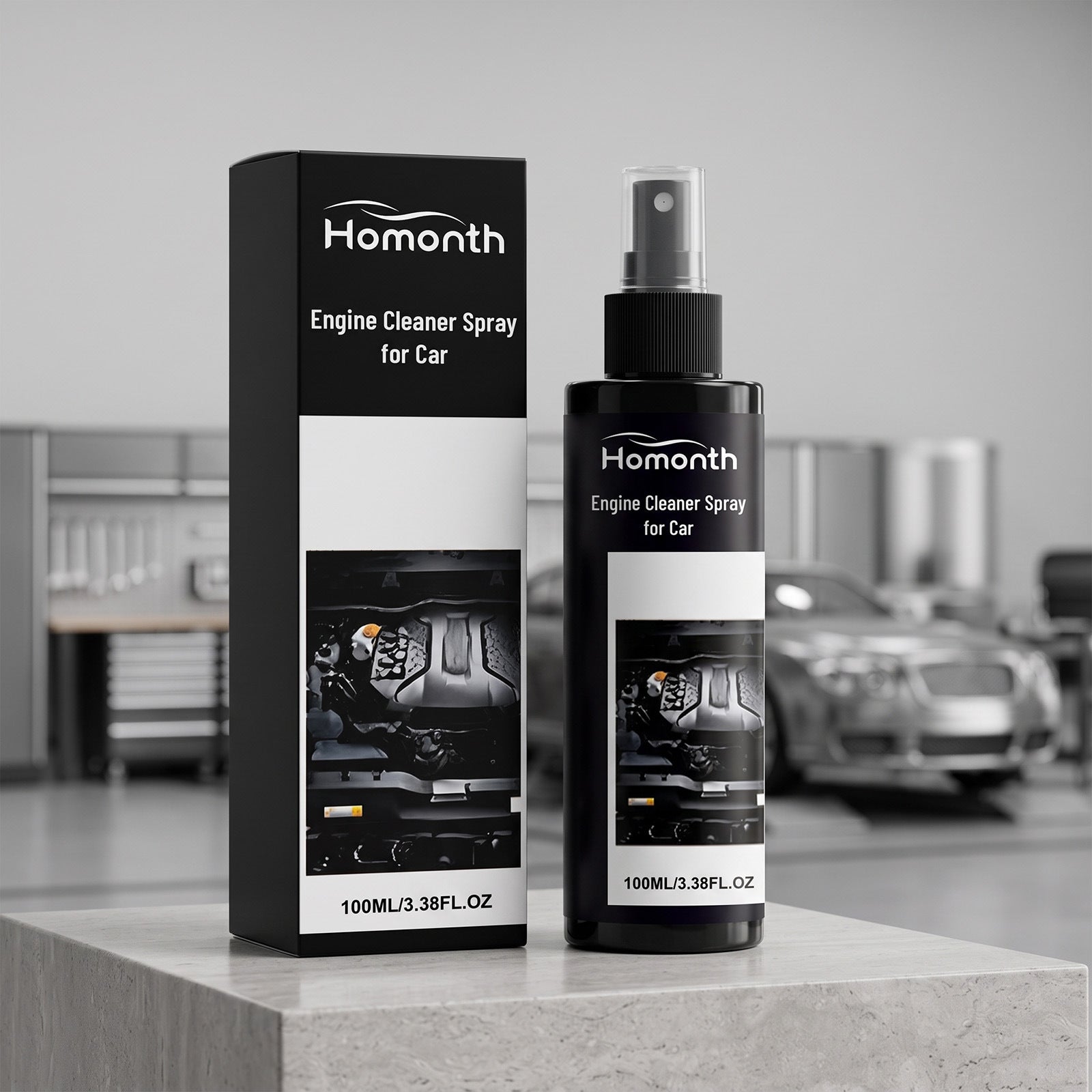 HOMONTH Automotive Engine Cleaning Spray nettoie et dissout les boues