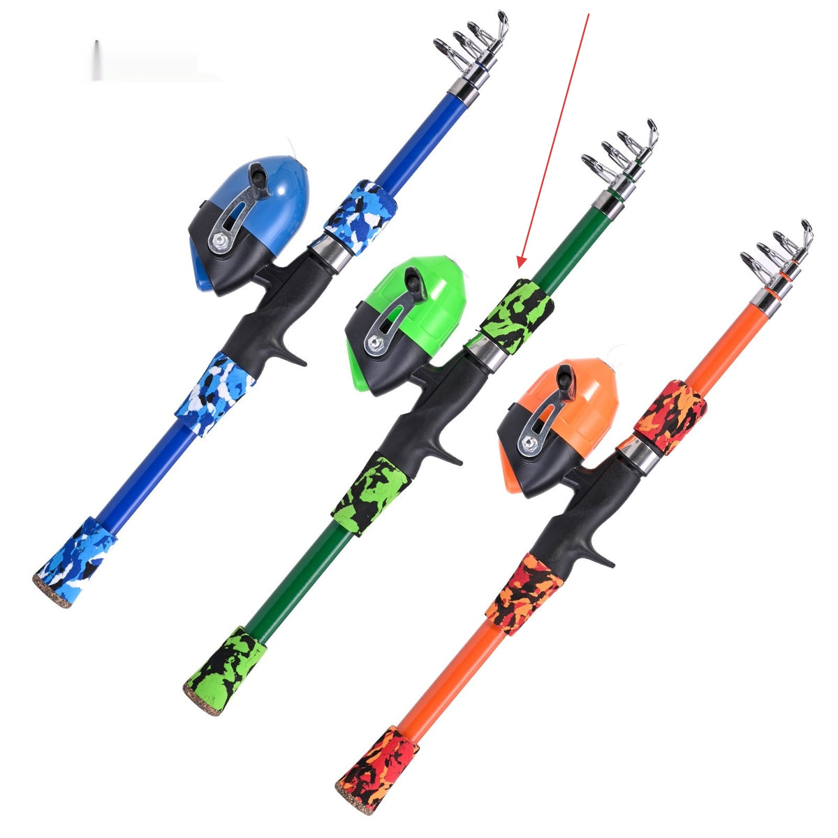 Gun-Type Telescopic Section Lure Fishing Rod for Children Fishing Rod Fishing Equipment