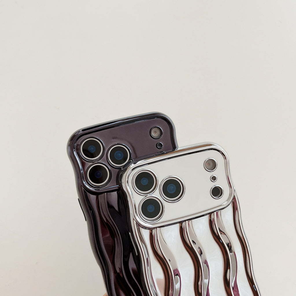 Couleur solide Electroplating Avancé Stripes Convient pour le boîtier de téléphone