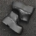 Chaussures vintage chunky style britannique pour hommes