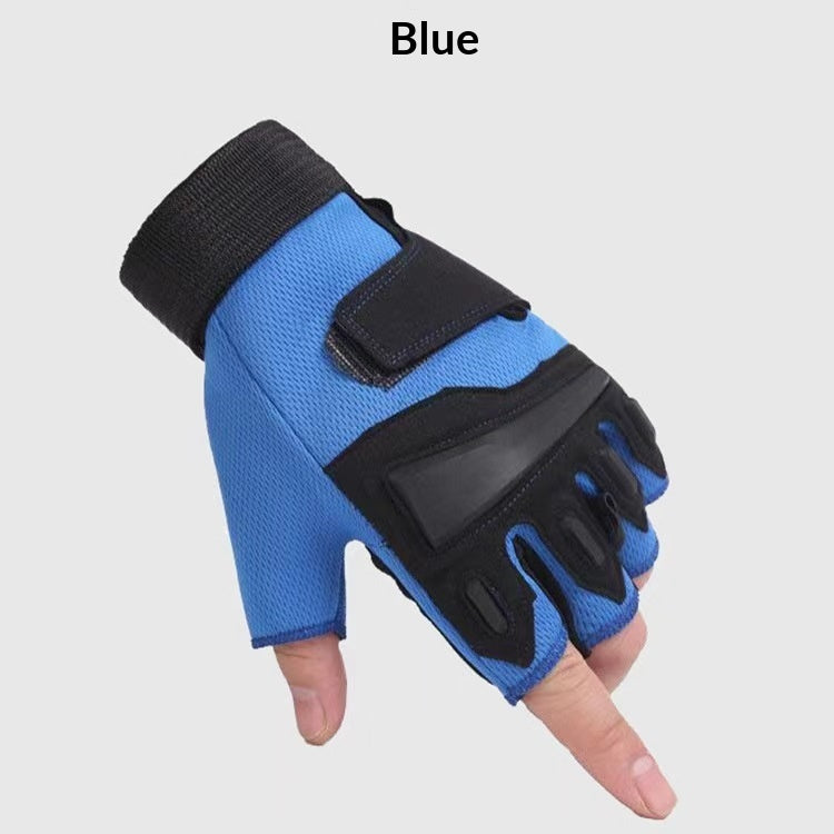 Style étudiant Gants à moitié doigt pour les hommes fitness en plein air et conception sans doigt de vélo