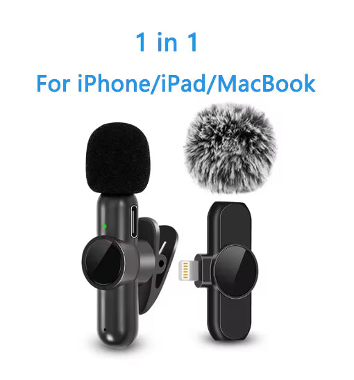K3 sans fil Clip de collier Microphone Live Mini interview Microphone d'enregistrement sonore