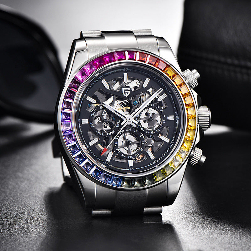 PAGANI DESIGN Hommes Montre multifonctionnelle