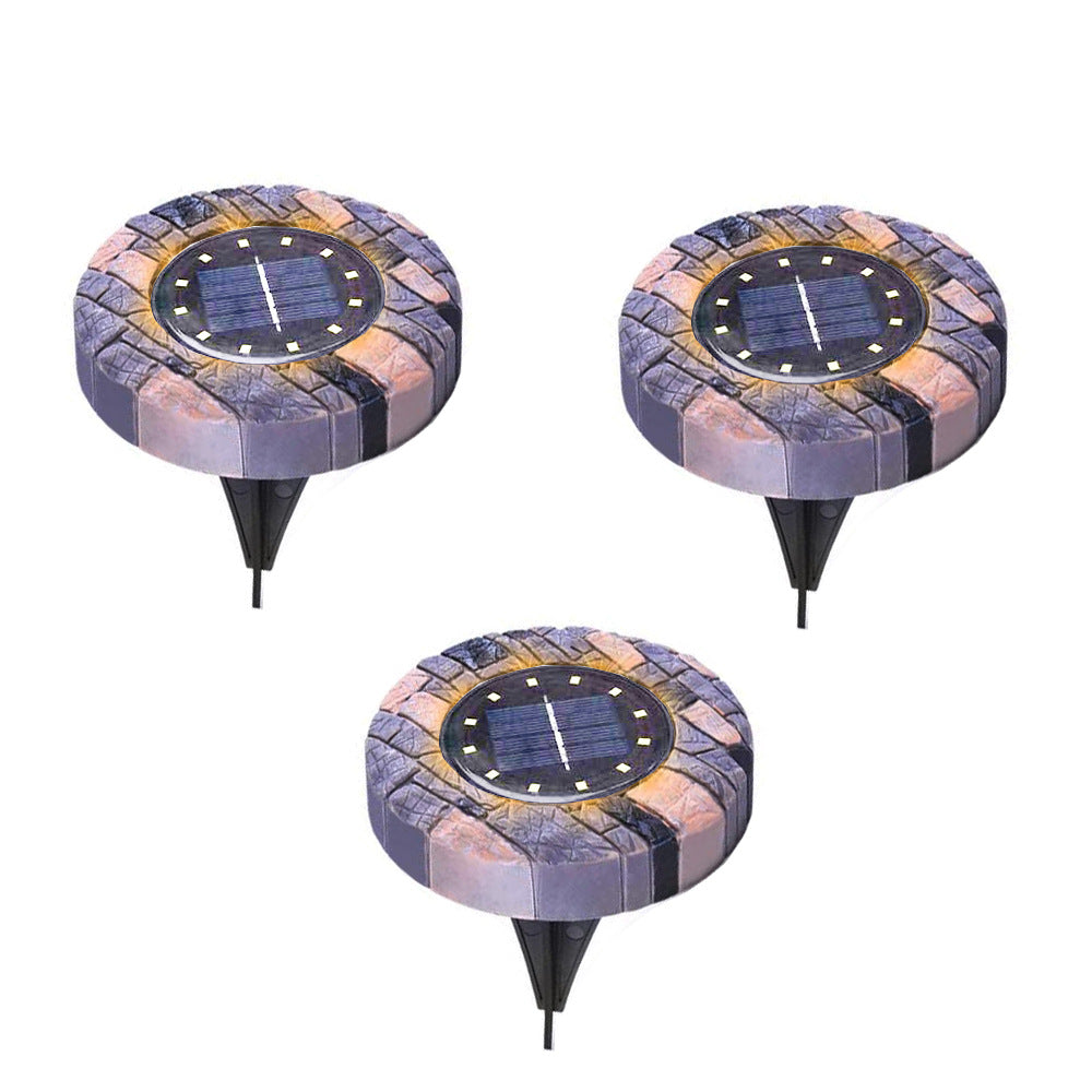 8 led Stone Solar Underground Light