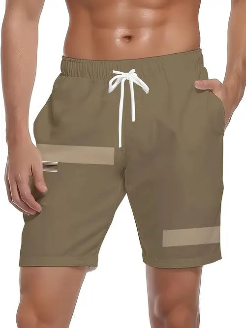 Short homme occasionnel respirant
