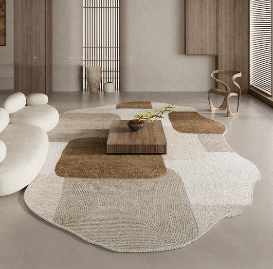 Couverture souple de style Wabi-Sabi Retro Épaisseur de tapis insonorisé facile à prendre en charge pour rug