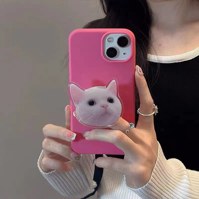 Coffret de téléphone léger de luxe Cat mignon