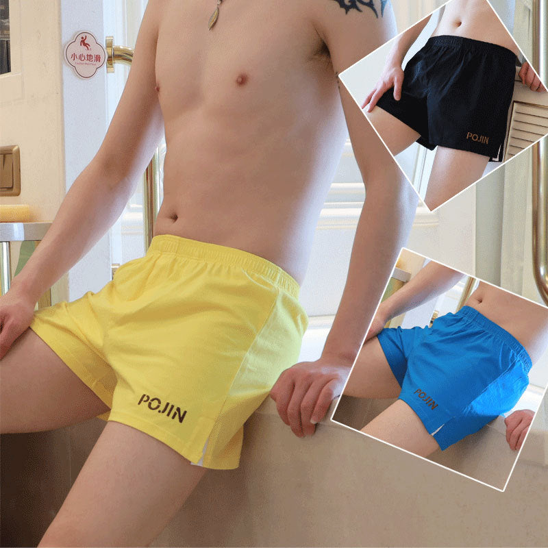 Cotton Homme Plus Taille Garçons Loose Breathable Boxer Mid Waist Youth Short